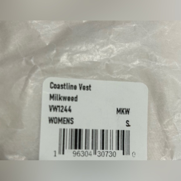 Vuori Women's Small Coastline Vest Milkweed Cream NWT Drapey Twill Button-Up - Picture 9 of 13